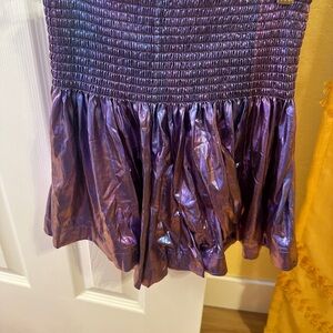QOS Shimmering Purple Shorts